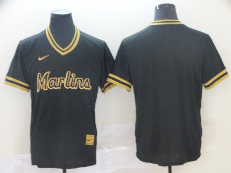 Men Miami Marlins Blank Black gold Game Nike 2022 MLB Jersey->miami marlins->MLB Jersey